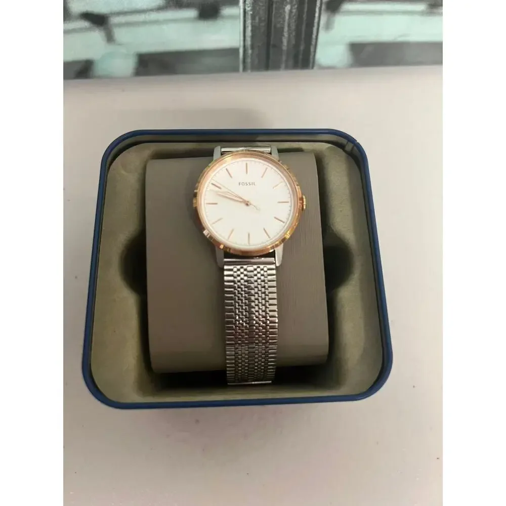 Fossil ES4644 Neely Minimalist Stainless Steel Mesh Band Women's Quartz Watch